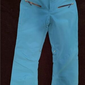 Blue Ski Pants with Zipper Pockets